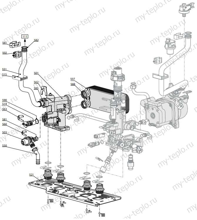 Запчасти для Ariston GENUS X 24 FF: схема Запчасти Ariston GENUS X 24 FF купить в Кыштыме