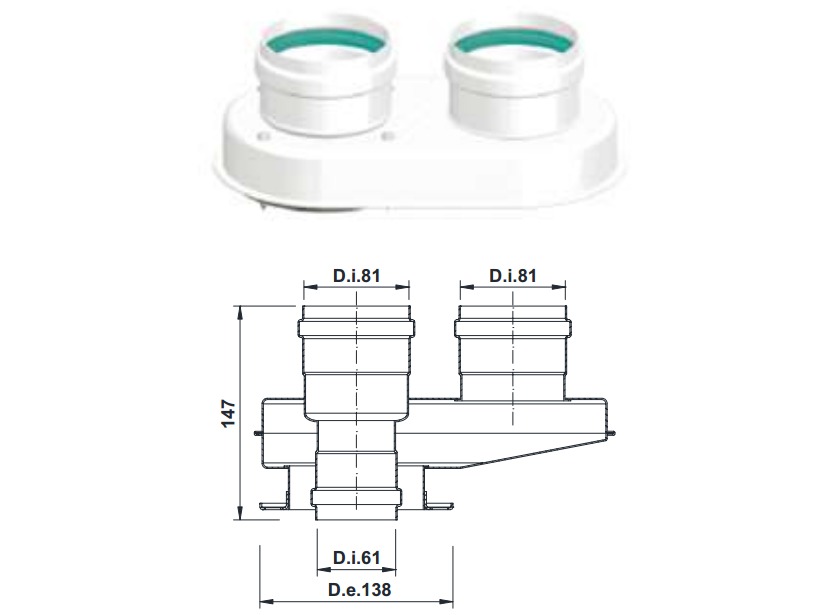 Купить Адаптер котла одноблочный Termica (TADA22) в Кыштыме