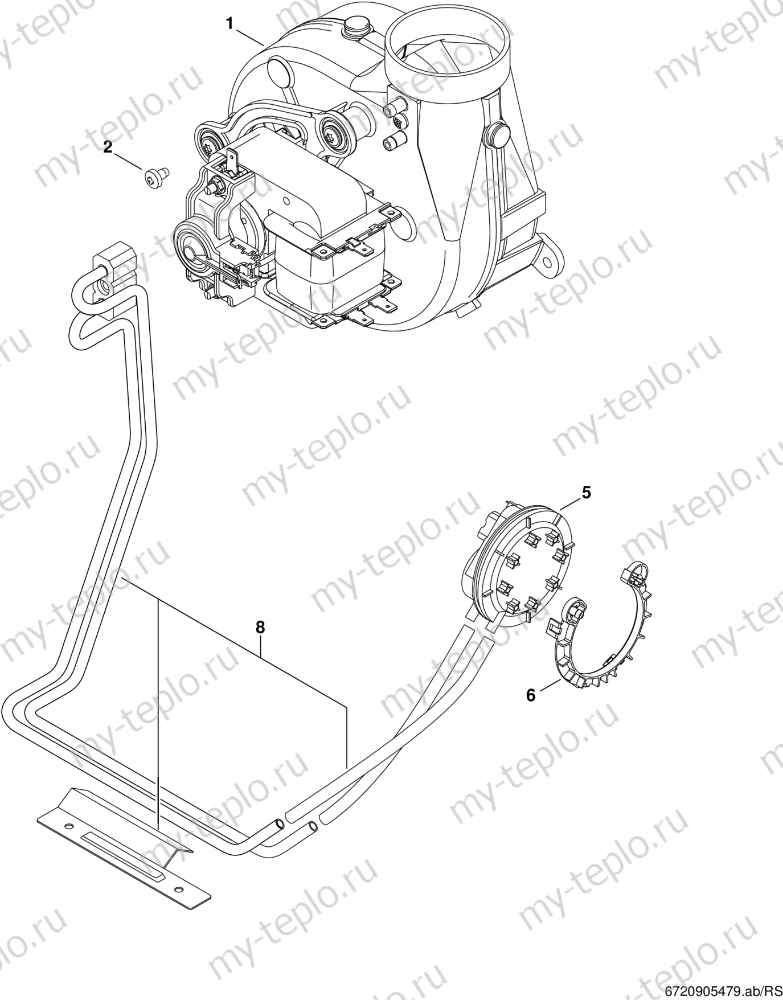 Запчасти для Buderus Logamax U042-24K: схема Запчасти Buderus Logamax U042-24K купить в Кыштыме