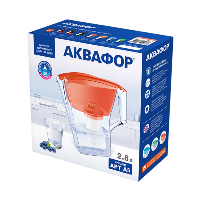 Фильтр-кувшин Аквафор Арт A5 модель P83A5N (коралл) (501313)